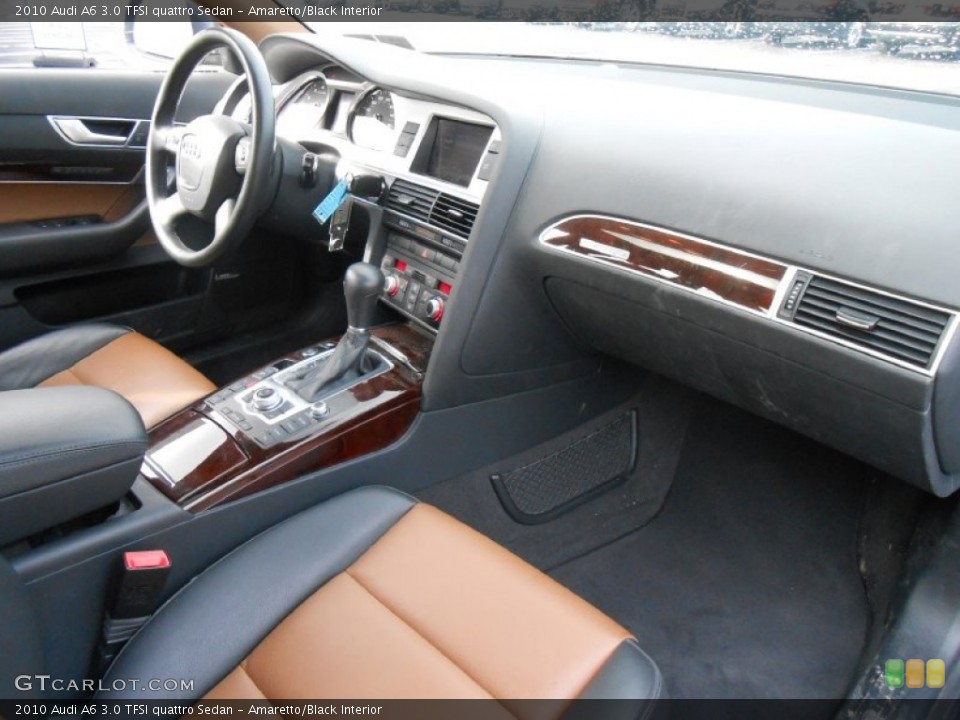 Amaretto/Black Interior Dashboard for the 2010 Audi A6 3.0 TFSI quattro Sedan #77804671