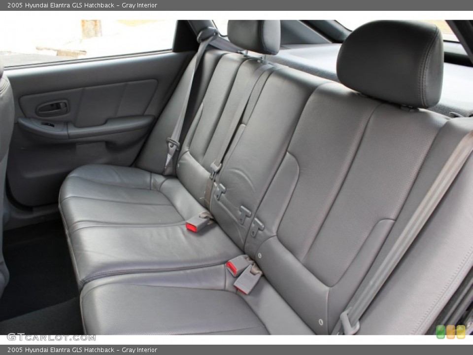 Gray Interior Rear Seat for the 2005 Hyundai Elantra GLS Hatchback #77804702