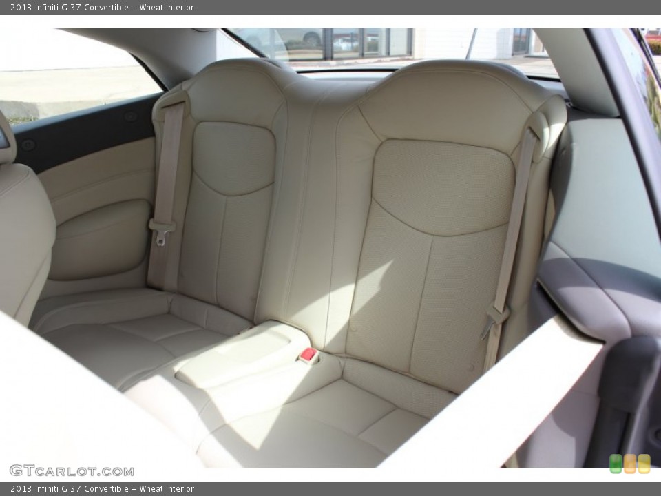 Wheat Interior Rear Seat for the 2013 Infiniti G 37 Convertible #77804706