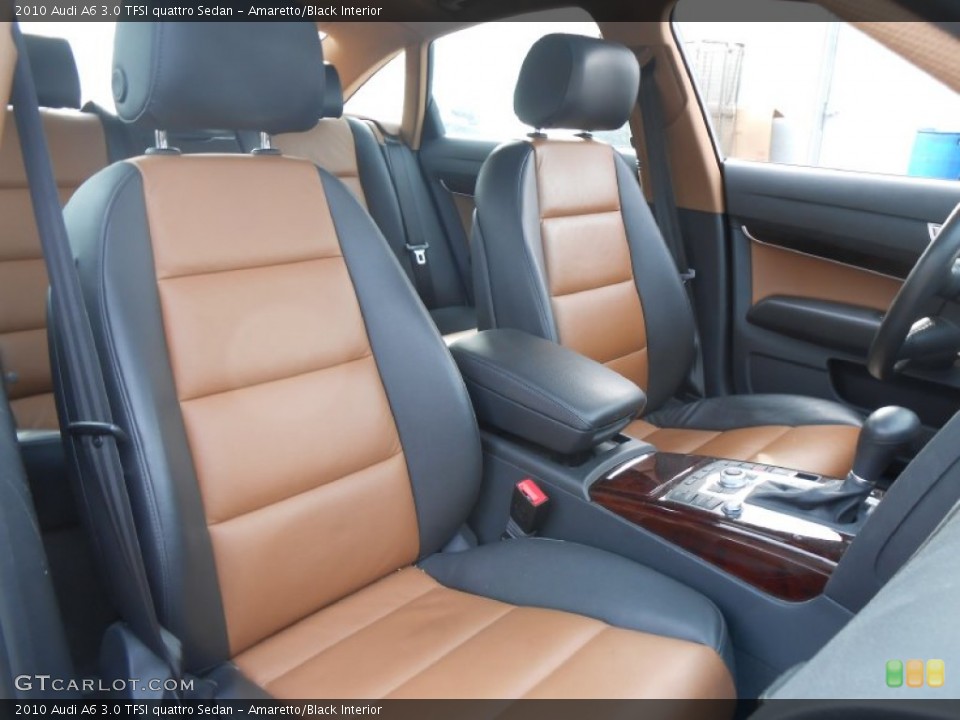 Amaretto/Black Interior Front Seat for the 2010 Audi A6 3.0 TFSI quattro Sedan #77804707