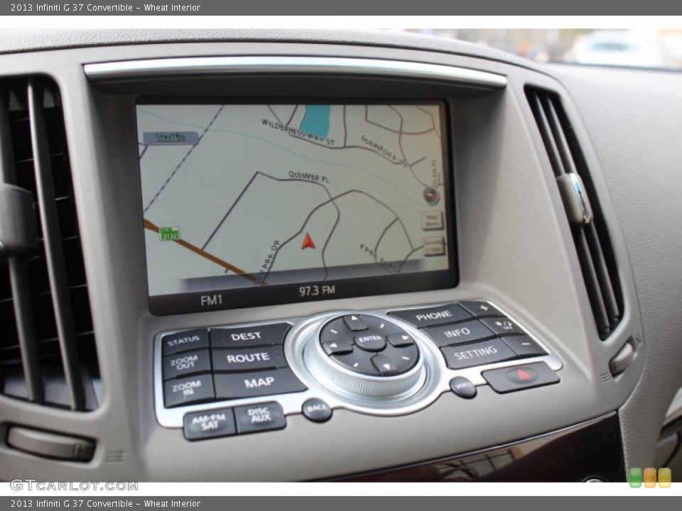 Wheat Interior Navigation for the 2013 Infiniti G 37 Convertible #77804756