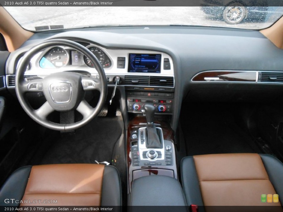 Amaretto/Black Interior Dashboard for the 2010 Audi A6 3.0 TFSI quattro Sedan #77804774
