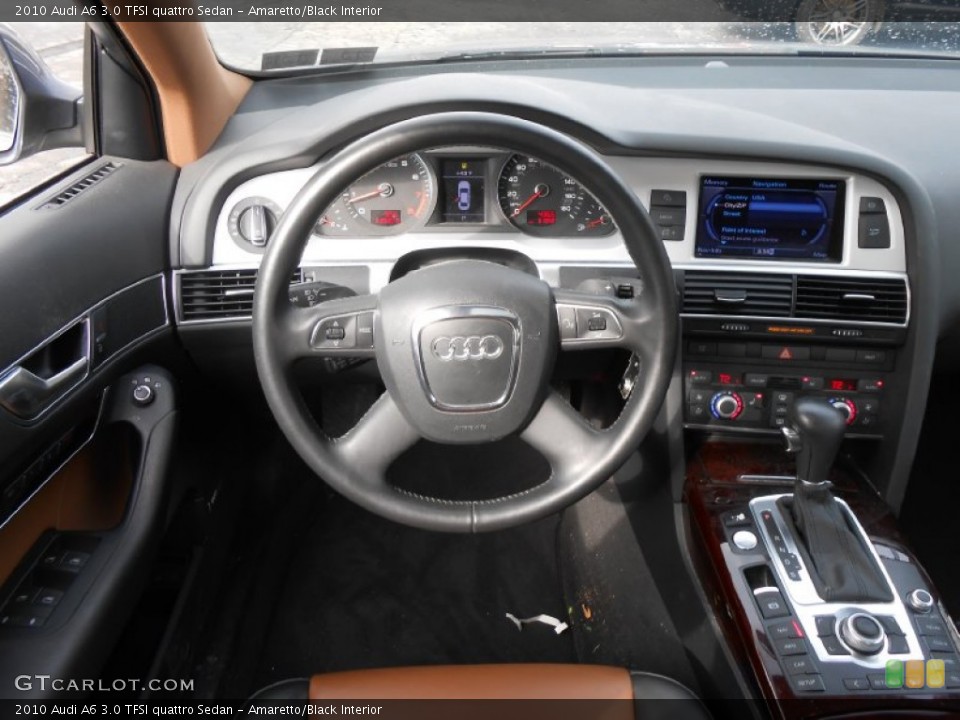 Amaretto/Black Interior Dashboard for the 2010 Audi A6 3.0 TFSI quattro Sedan #77804791