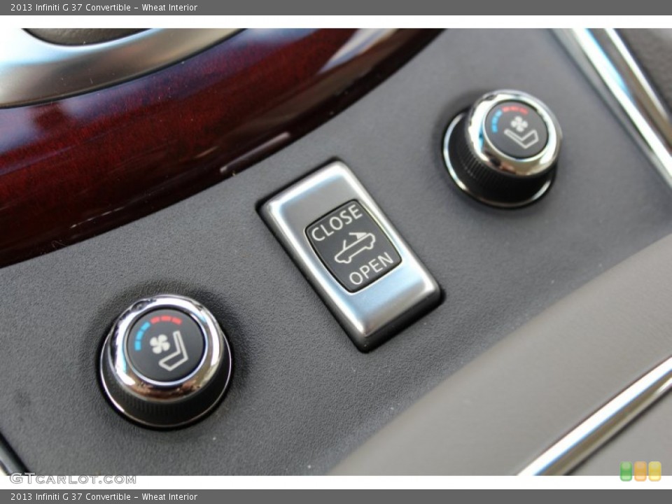 Wheat Interior Controls for the 2013 Infiniti G 37 Convertible #77804799