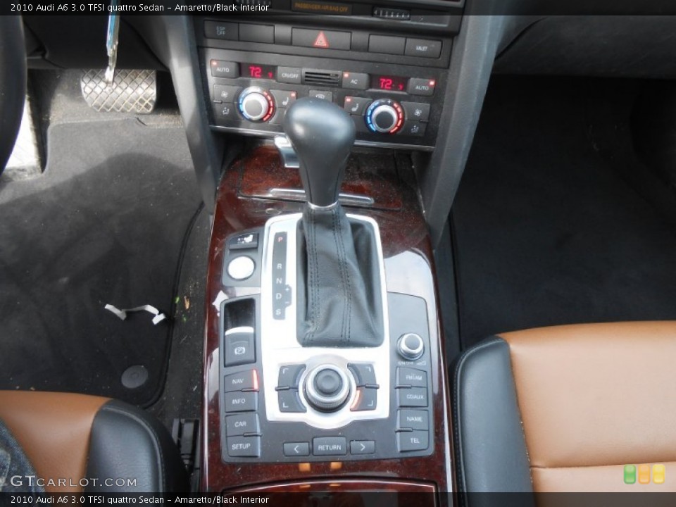 Amaretto/Black Interior Transmission for the 2010 Audi A6 3.0 TFSI quattro Sedan #77804943