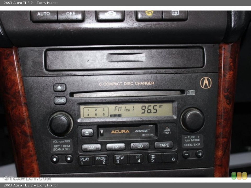 Ebony Interior Controls for the 2003 Acura TL 3.2 #77806221