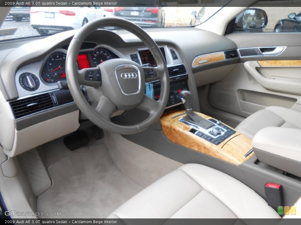 Cardamom Beige 2009 Audi A6 Interiors