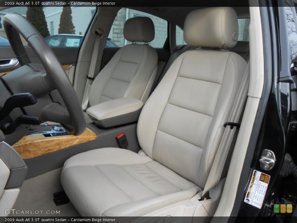 Cardamom Beige Interior Front Seat for the 2009 Audi A6 3.0T quattro Sedan #77806460