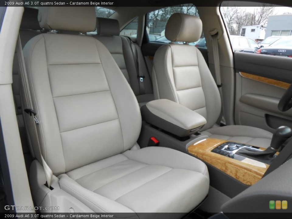 Cardamom Beige Interior Front Seat for the 2009 Audi A6 3.0T quattro Sedan #77806526