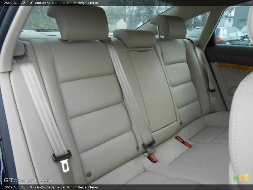 Cardamom Beige Interior Rear Seat for the 2009 Audi A6 3.0T quattro Sedan #77806541