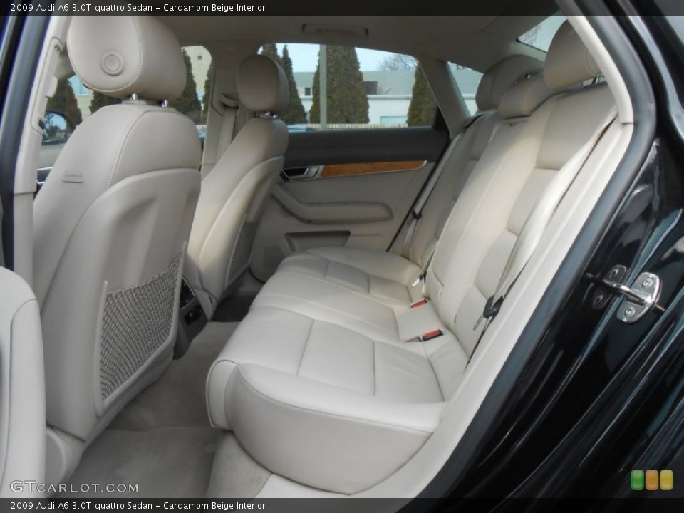 Cardamom Beige Interior Rear Seat for the 2009 Audi A6 3.0T quattro Sedan #77806583
