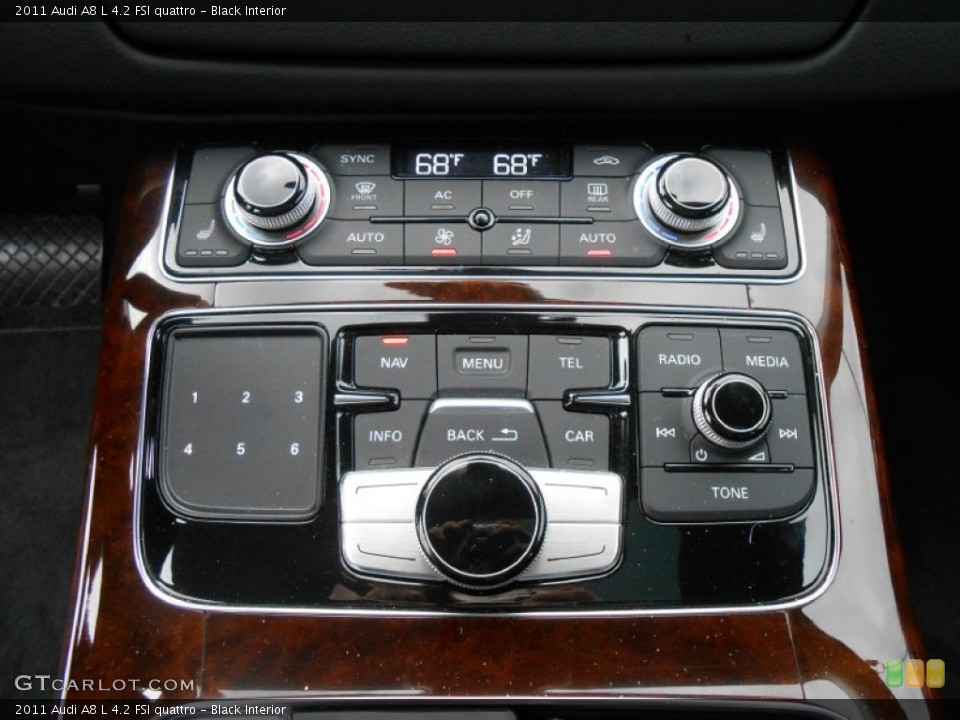 Black Interior Controls for the 2011 Audi A8 L 4.2 FSI quattro #77807339