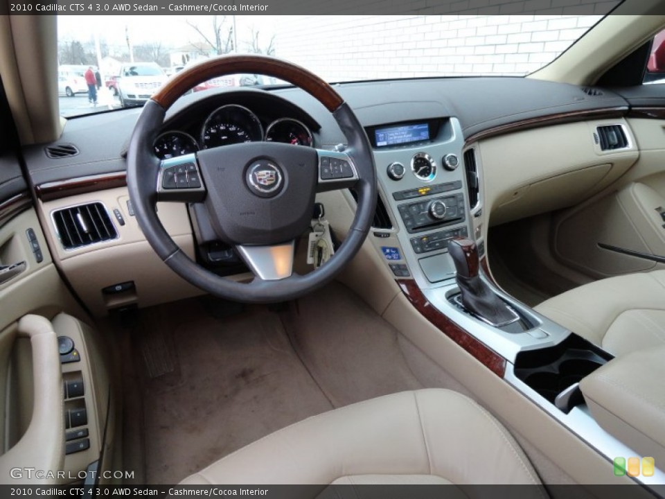Cashmere/Cocoa Interior Prime Interior for the 2010 Cadillac CTS 4 3.0 AWD Sedan #77807732