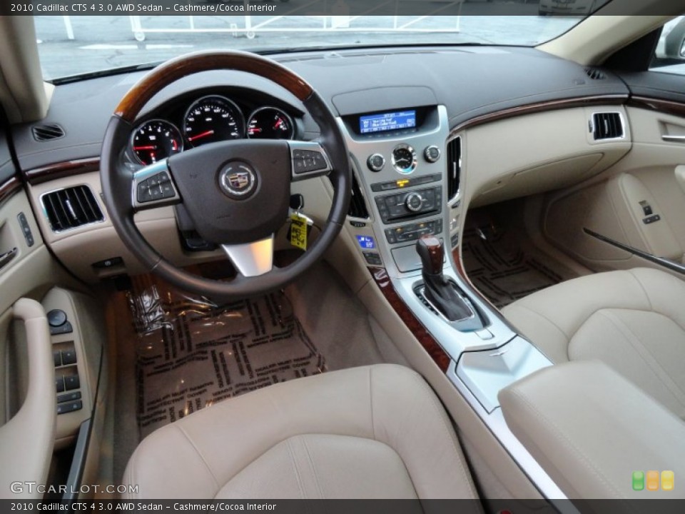 Cashmere/Cocoa Interior Prime Interior for the 2010 Cadillac CTS 4 3.0 AWD Sedan #77808134