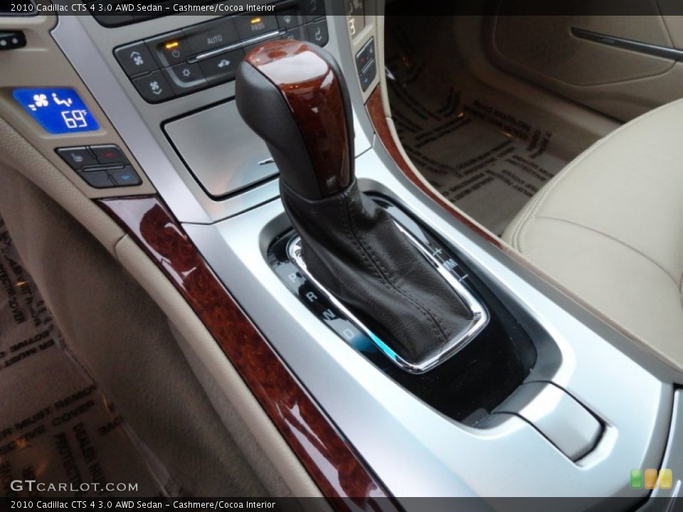 Cashmere/Cocoa Interior Transmission for the 2010 Cadillac CTS 4 3.0 AWD Sedan #77808249