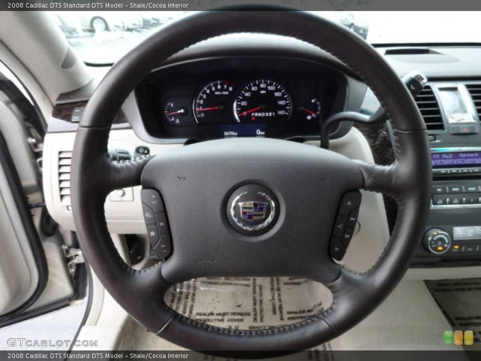 Shale/Cocoa Interior Steering Wheel for the 2008 Cadillac DTS  #77808608