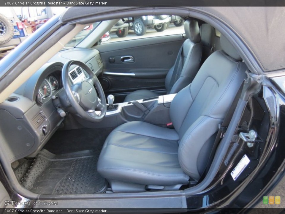 Dark Slate Gray Interior Front Seat for the 2007 Chrysler Crossfire Roadster #77808983
