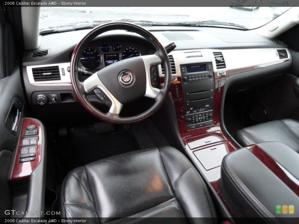 Ebony Interior Prime Interior for the 2008 Cadillac Escalade AWD #77809193