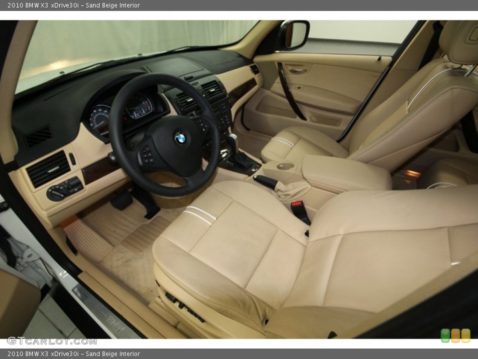 Sand Beige Interior Prime Interior for the 2010 BMW X3 xDrive30i #77809208