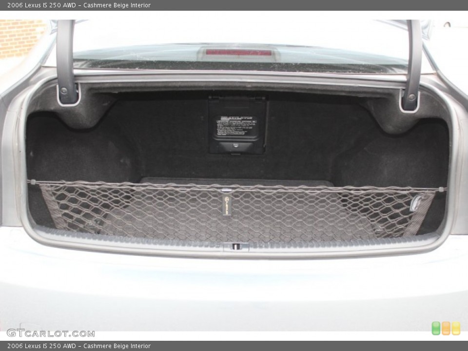 Cashmere Beige Interior Trunk for the 2006 Lexus IS 250 AWD #77809694