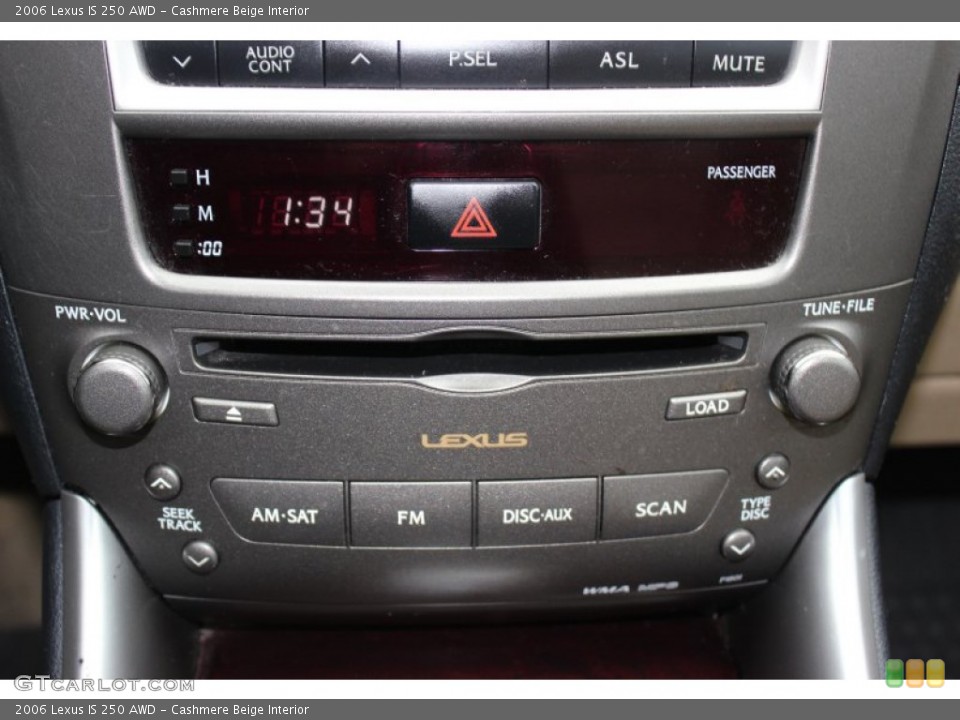 Cashmere Beige Interior Controls for the 2006 Lexus IS 250 AWD #77809856