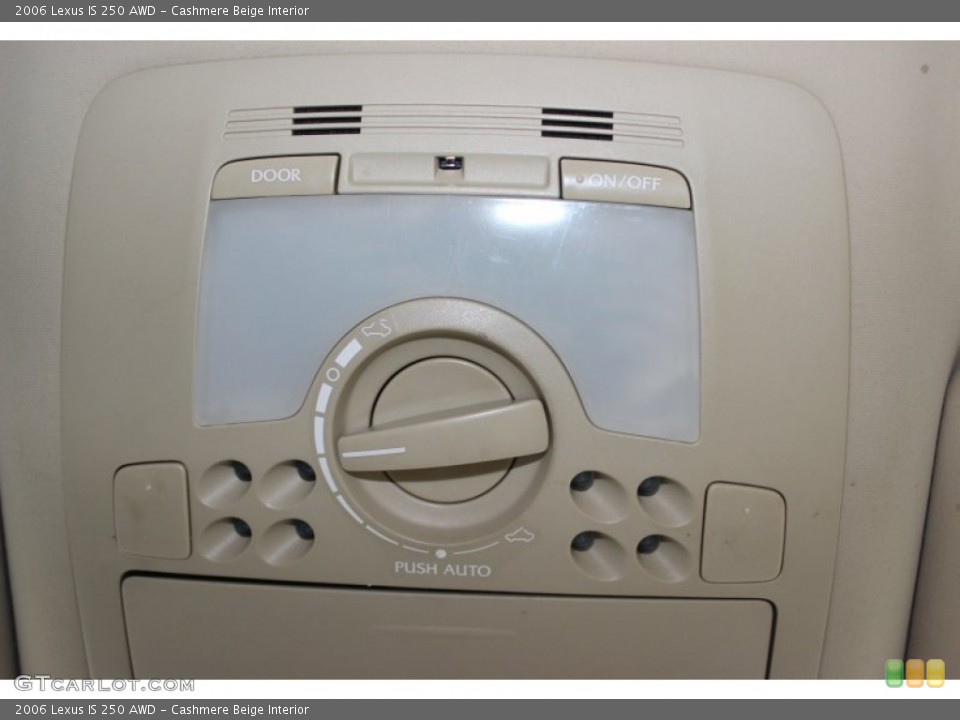 Cashmere Beige Interior Controls for the 2006 Lexus IS 250 AWD #77809946