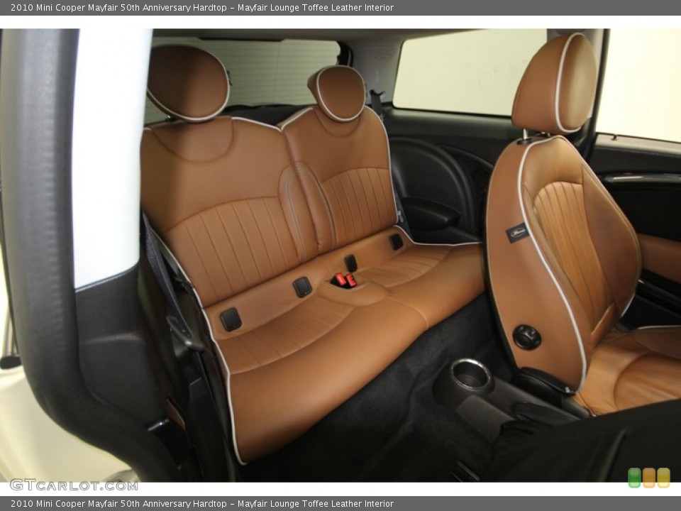 Mayfair Lounge Toffee Leather Interior Rear Seat for the 2010 Mini Cooper Mayfair 50th Anniversary Hardtop #77810017