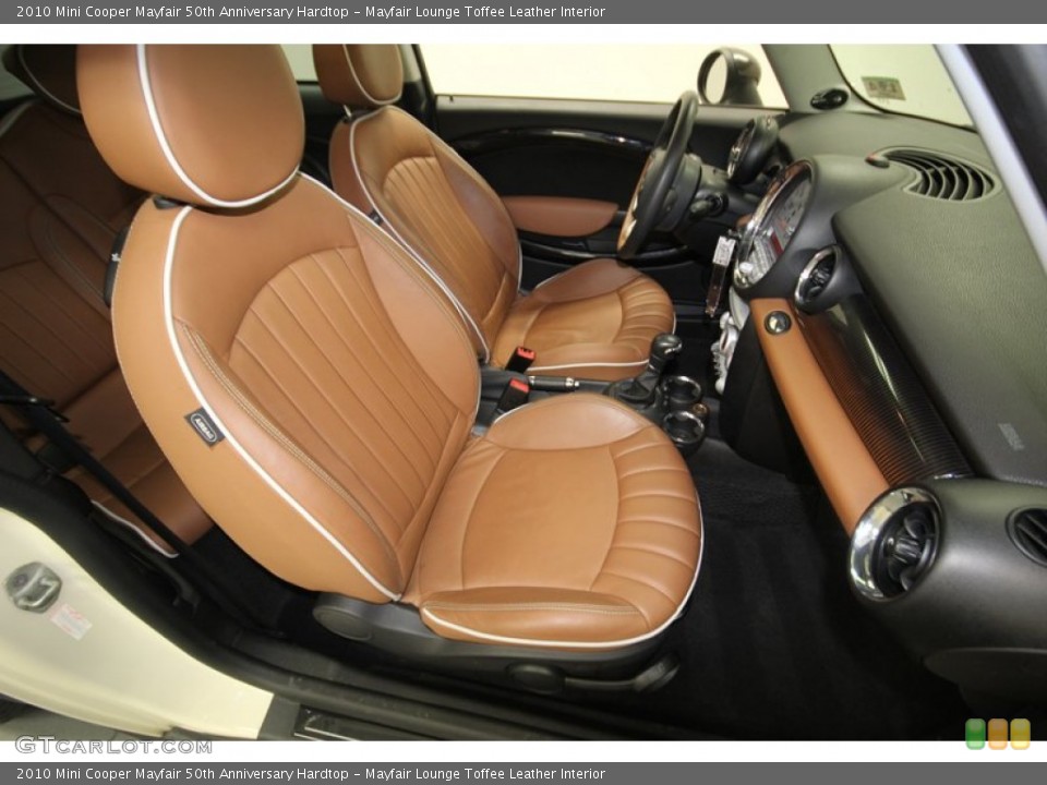Mayfair Lounge Toffee Leather Interior Front Seat for the 2010 Mini Cooper Mayfair 50th Anniversary Hardtop #77810069