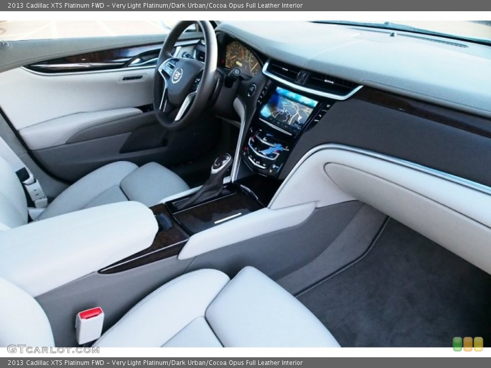 Very Light Platinum/Dark Urban/Cocoa Opus Full Leather Interior Dashboard for the 2013 Cadillac XTS Platinum FWD #77810860