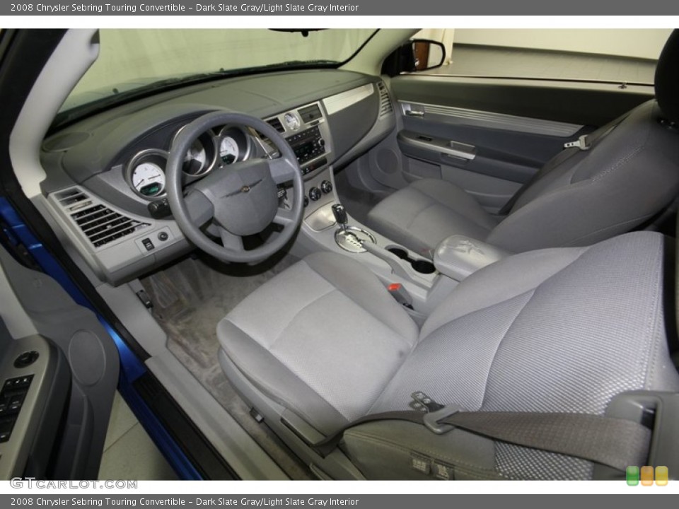 Dark Slate Gray/Light Slate Gray Interior Prime Interior for the 2008 Chrysler Sebring Touring Convertible #77810948