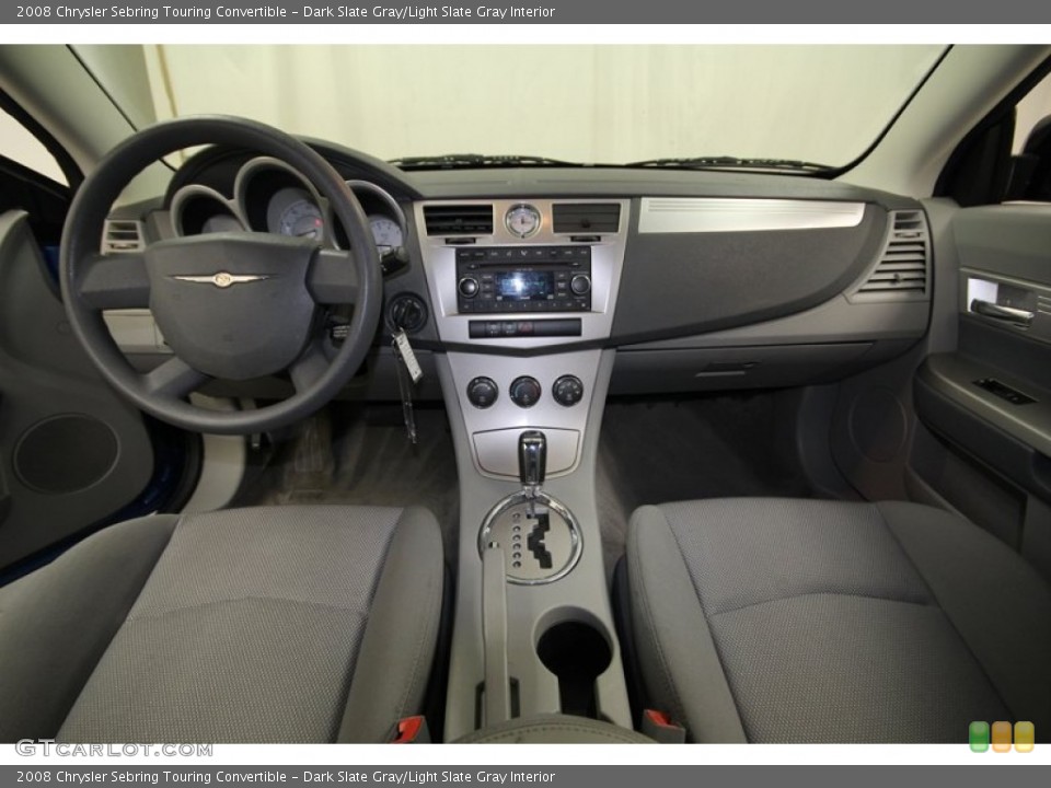 Dark Slate Gray/Light Slate Gray Interior Dashboard for the 2008 Chrysler Sebring Touring Convertible #77810966