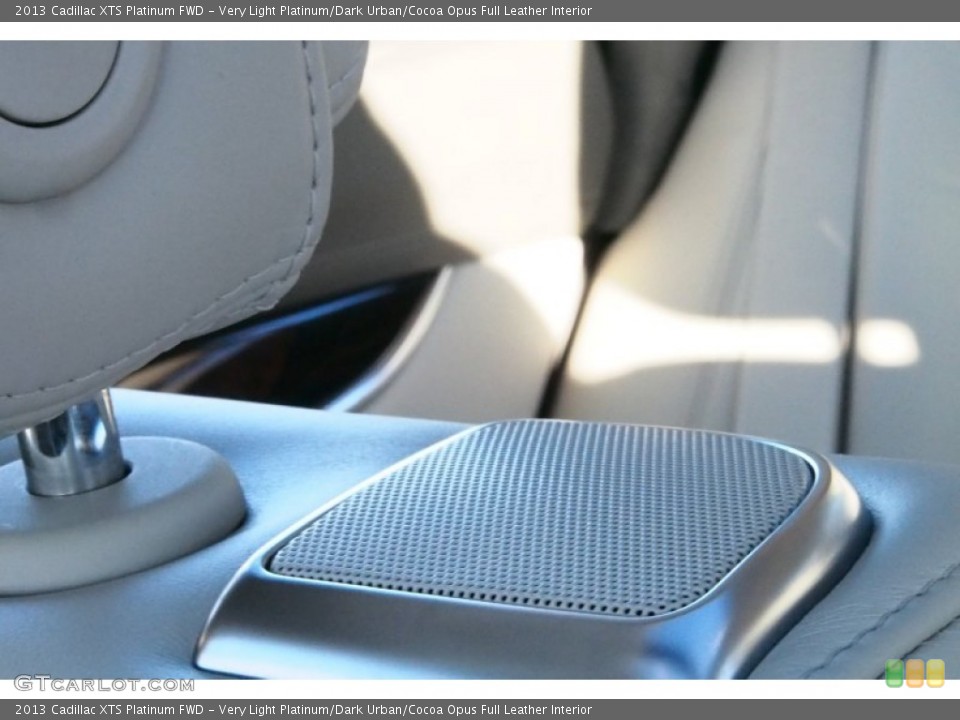 Very Light Platinum/Dark Urban/Cocoa Opus Full Leather Interior Audio System for the 2013 Cadillac XTS Platinum FWD #77811087