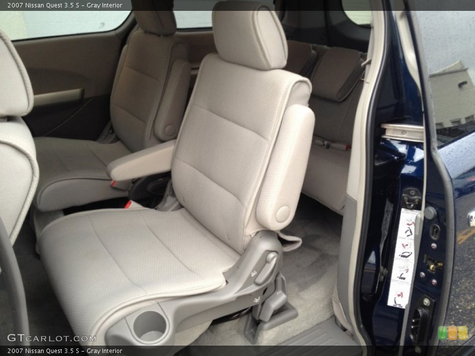 Gray Interior Rear Seat for the 2007 Nissan Quest 3.5 S #77811185
