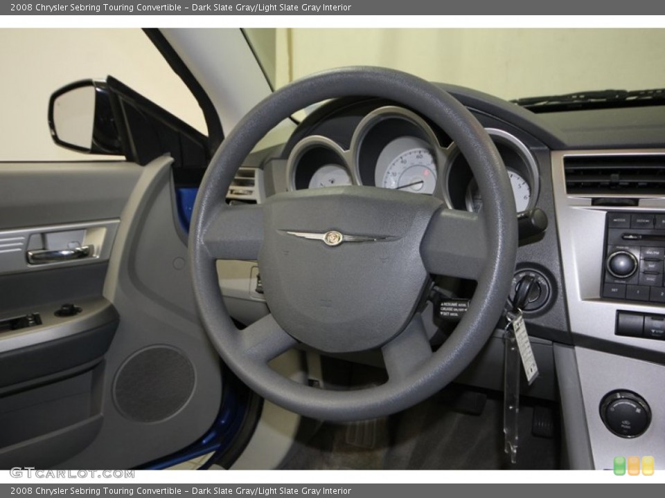 Dark Slate Gray/Light Slate Gray Interior Steering Wheel for the 2008 Chrysler Sebring Touring Convertible #77811305