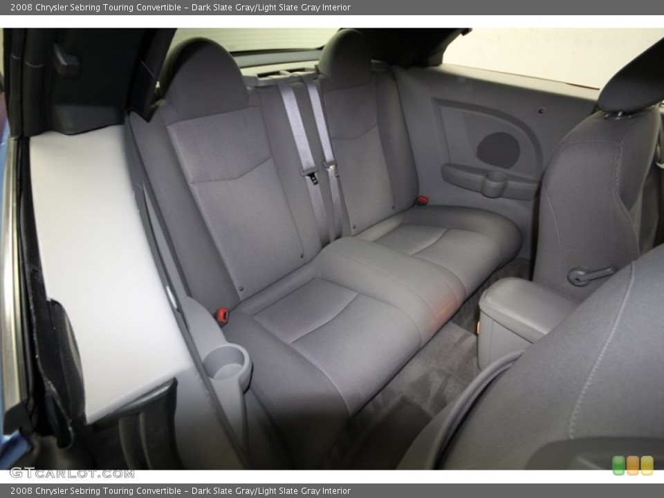 Dark Slate Gray/Light Slate Gray Interior Rear Seat for the 2008 Chrysler Sebring Touring Convertible #77811335