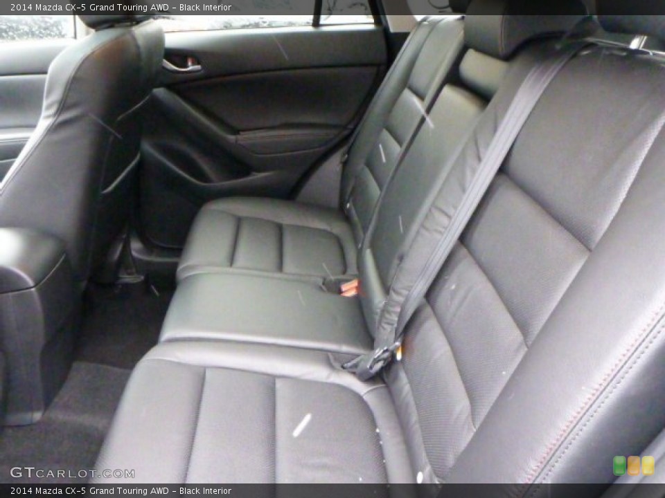 Black Interior Rear Seat for the 2014 Mazda CX-5 Grand Touring AWD #77811358