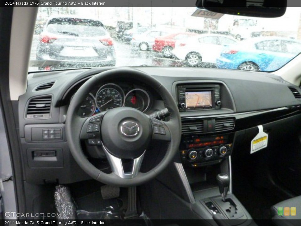 Black Interior Dashboard for the 2014 Mazda CX-5 Grand Touring AWD #77811372