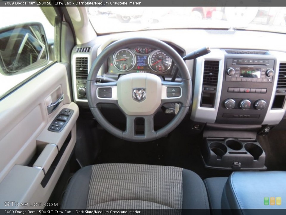 Dark Slate/Medium Graystone Interior Dashboard for the 2009 Dodge Ram 1500 SLT Crew Cab #77811845