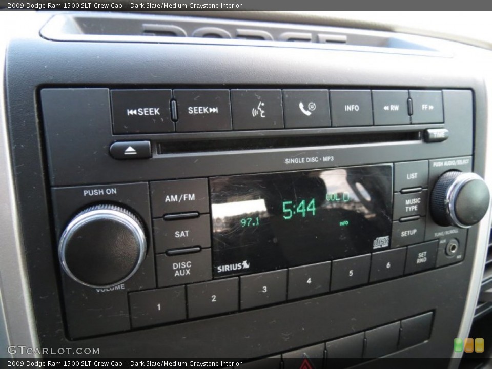 Dark Slate/Medium Graystone Interior Audio System for the 2009 Dodge Ram 1500 SLT Crew Cab #77811875