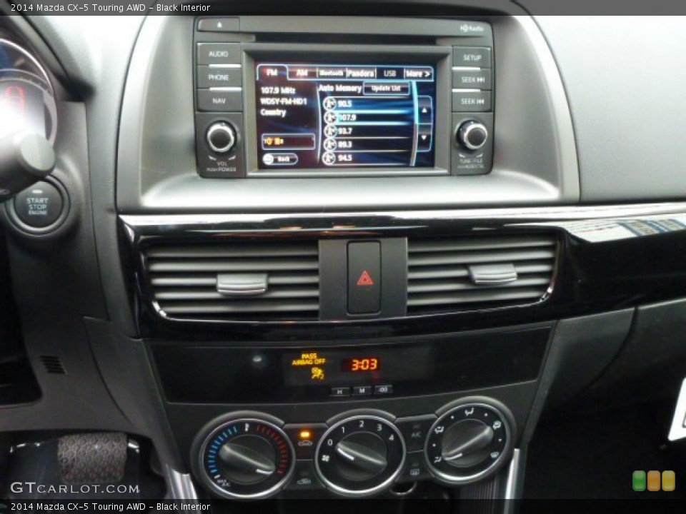 Black Interior Controls for the 2014 Mazda CX-5 Touring AWD #77812400