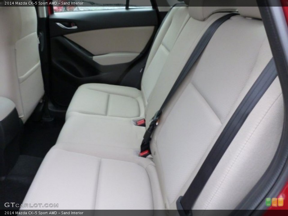 Sand Interior Rear Seat for the 2014 Mazda CX-5 Sport AWD #77812610
