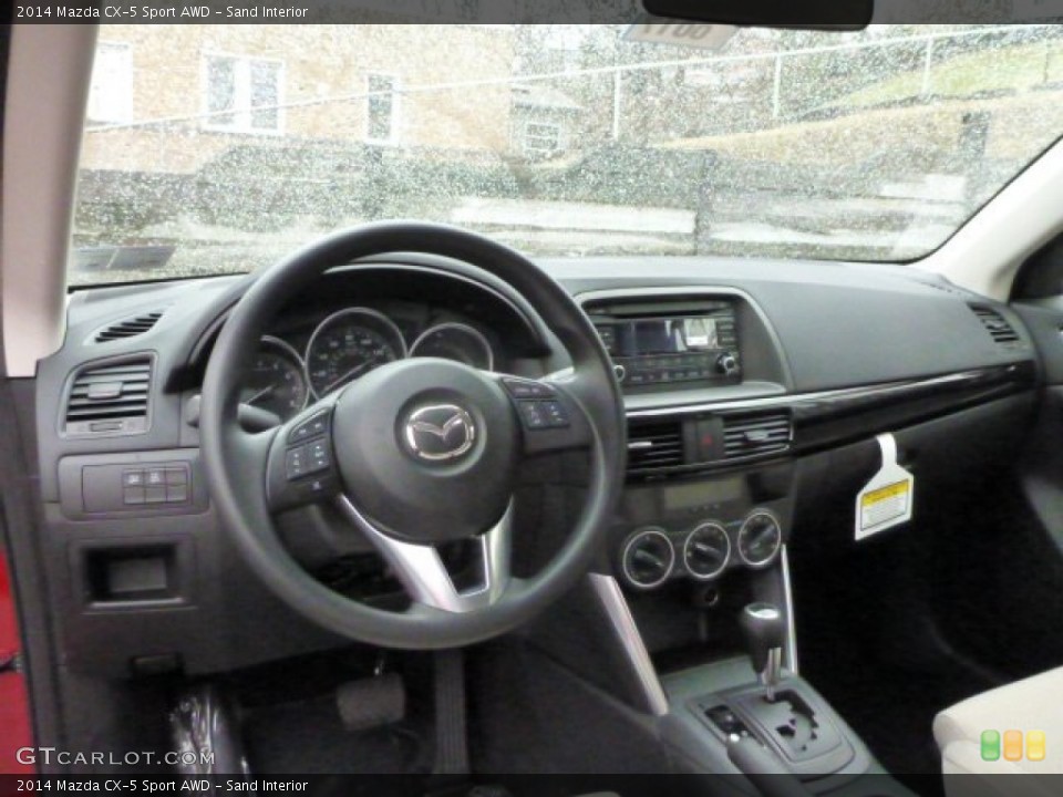 Sand Interior Dashboard for the 2014 Mazda CX-5 Sport AWD #77812622
