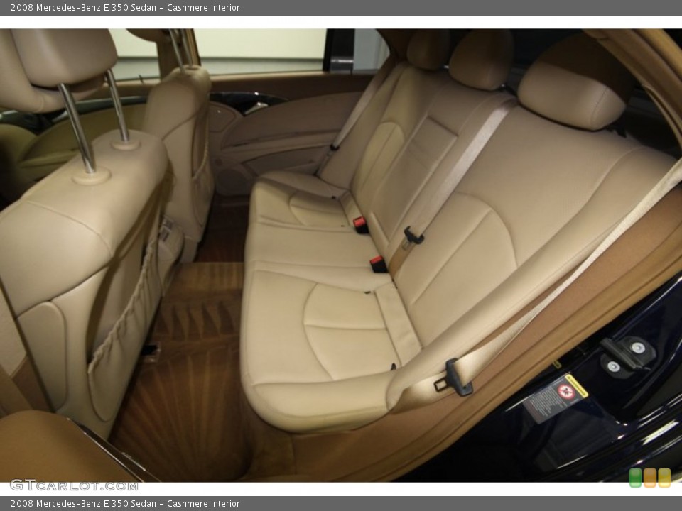 Cashmere Interior Rear Seat for the 2008 Mercedes-Benz E 350 Sedan #77812696