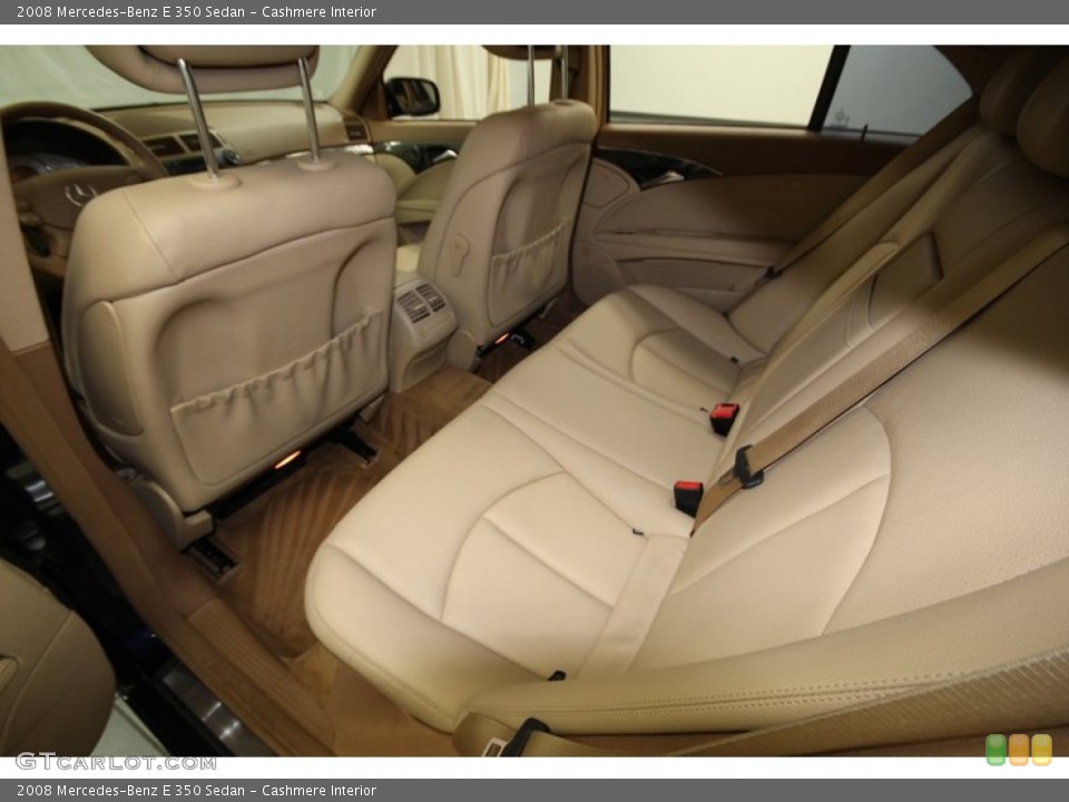 Cashmere Interior Rear Seat for the 2008 Mercedes-Benz E 350 Sedan #77812898