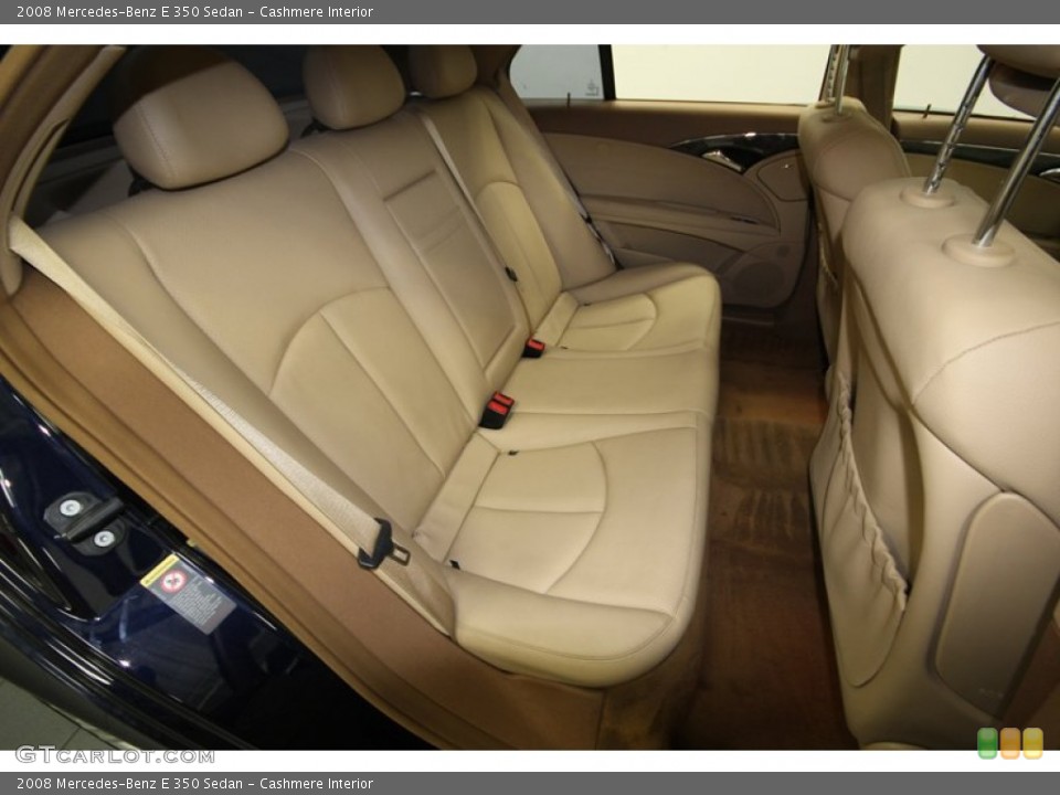 Cashmere Interior Rear Seat for the 2008 Mercedes-Benz E 350 Sedan #77813032
