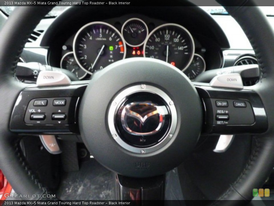 Black Interior Steering Wheel for the 2013 Mazda MX-5 Miata Grand Touring Hard Top Roadster #77813040