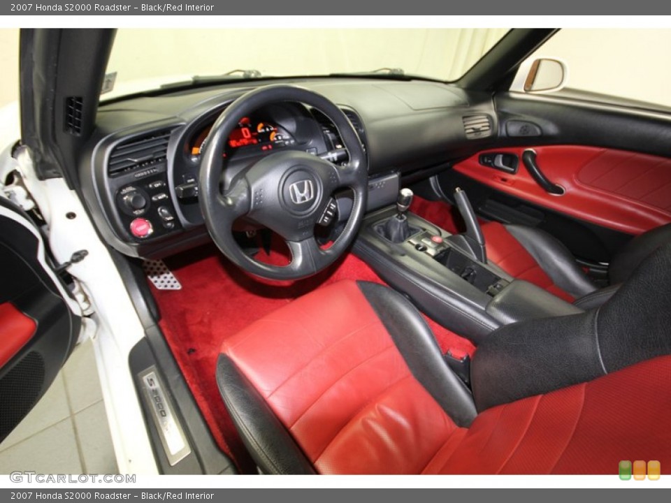 Black/Red Interior Prime Interior for the 2007 Honda S2000 Roadster #77813233