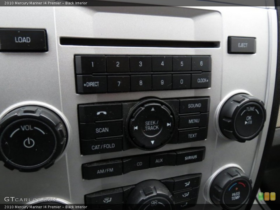 Black Interior Controls for the 2010 Mercury Mariner I4 Premier #77813284