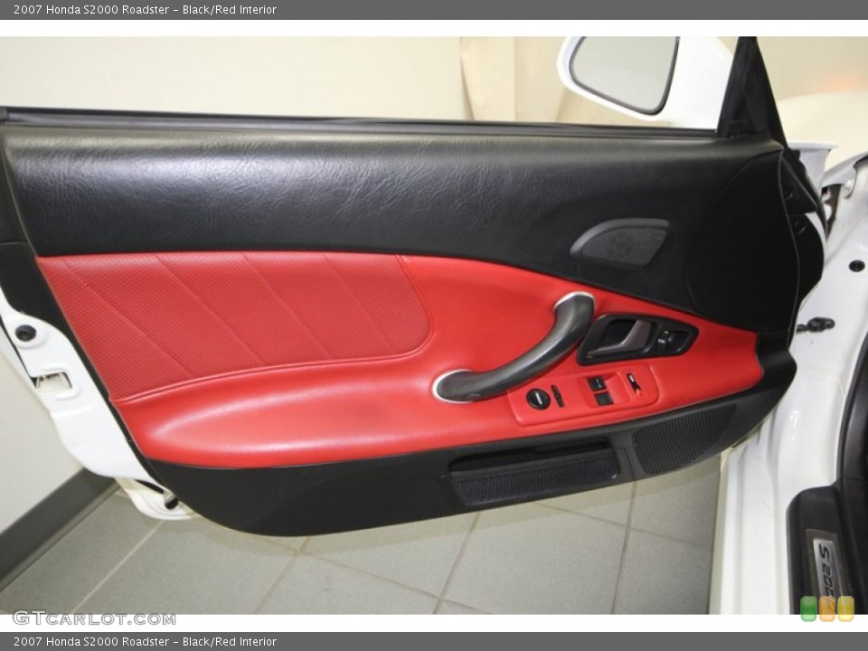 Black/Red Interior Door Panel for the 2007 Honda S2000 Roadster #77813408