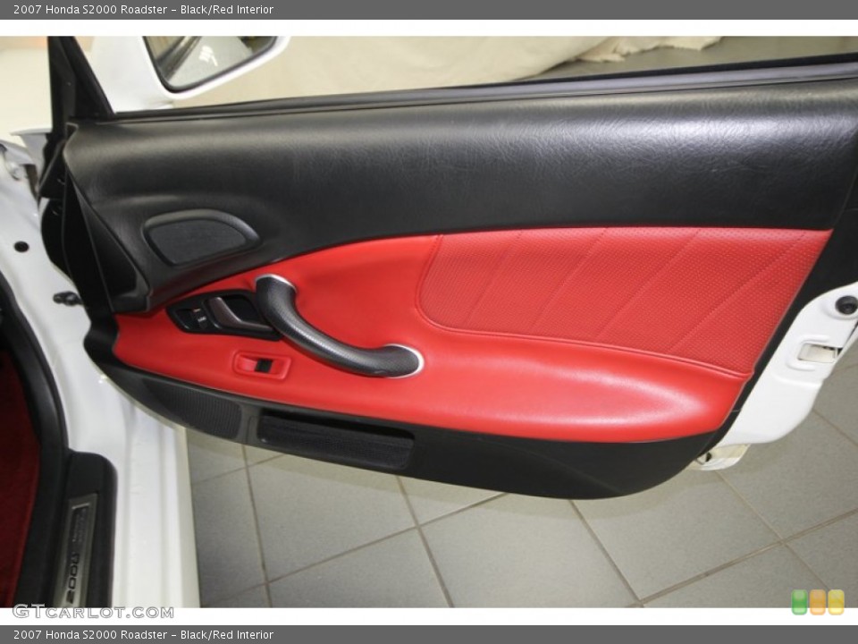 Black/Red Interior Door Panel for the 2007 Honda S2000 Roadster #77813684